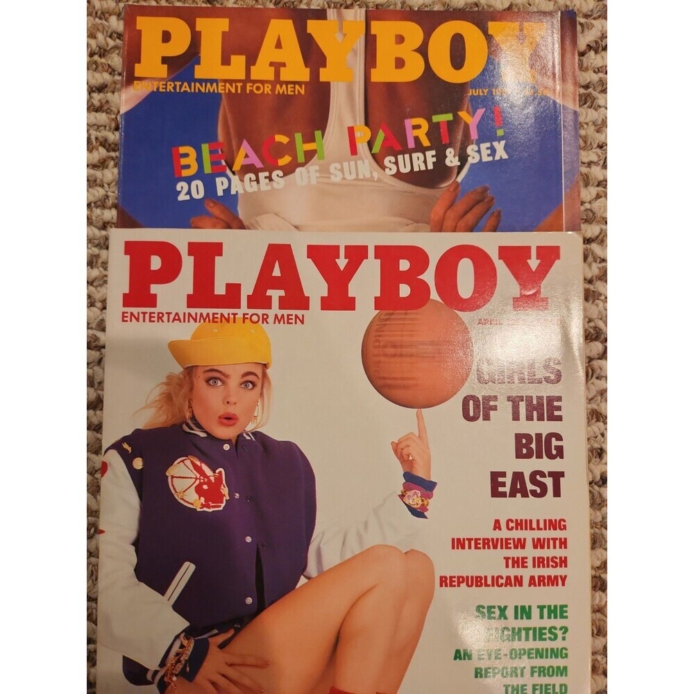 Playboy Issues,  Lot Of 2
